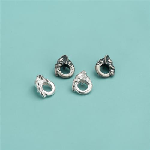 Perles d'espacement Bijoux, argent sterling 925, DIY, plus de couleurs à choisir, 10.80x11.90mm, Vendu par PC