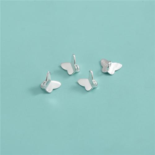 925 Sterling Silver Shank Button DIY silver color Sold By PC