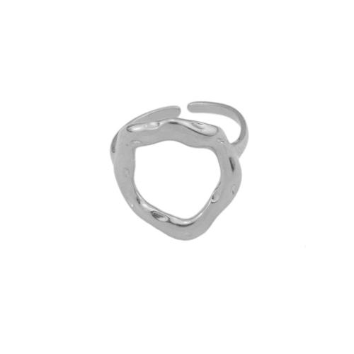 Stainless Steel Finger Ring, 304 Stainless Steel, fashion jewelry & Unisex, more colors for choice, 19.50x16.80mm, Sold By PC
