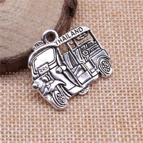 Tibetan Style Pendants, antique silver color plated, vintage & fashion jewelry & DIY, 31x27mm, Sold By PC