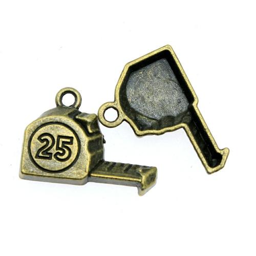 Zinc Alloy Pendants ruler plated vintage & fashion jewelry & DIY Sold By PC