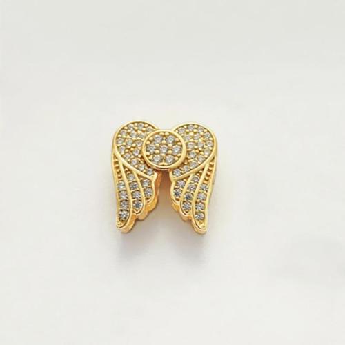 925 Sterling Silver Pearl Clasp Wing Shape DIY & micro pave cubic zirconia Sold By PC