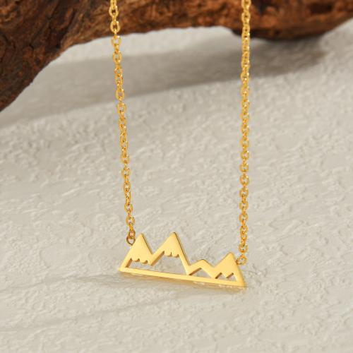 Stainless Steel Jewelry Necklace, 304 Stainless Steel, Heart, plated, fashion jewelry, golden, Length:49 cm, Sold By PC