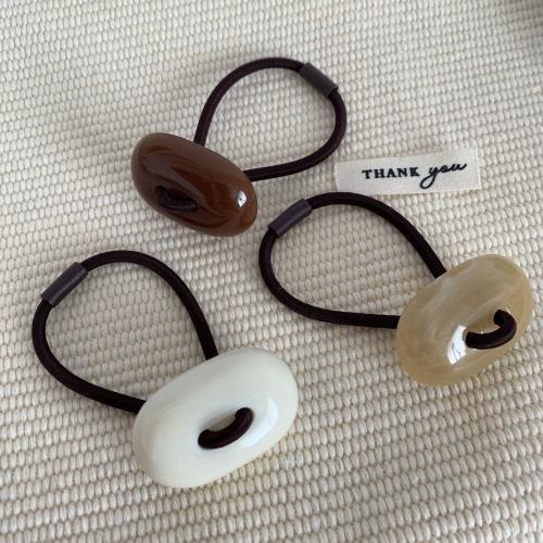 Ponytail Holder Plastic with Rubber Band handmade for woman Sold By PC