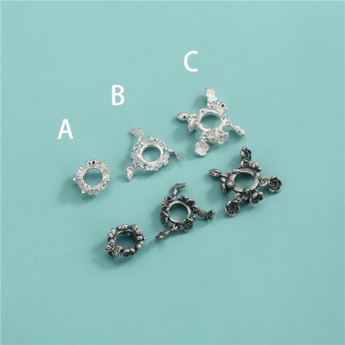 Perles d'espacement Bijoux, argent sterling 925, DIY & styles différents pour le choix, plus de couleurs à choisir, Vendu par PC