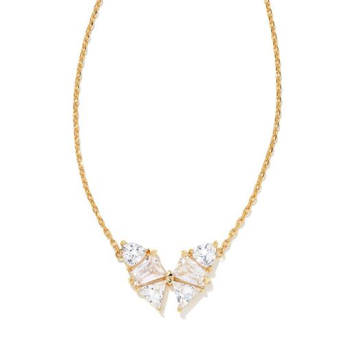 Cubic Zircon Micro Pave Brass Necklace plated micro pave cubic zirconia & for woman Length Approx 21-50 cm Sold By PC