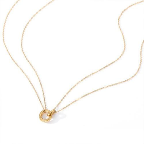 Stainless Steel Jewelry Necklace 304 Stainless Steel with 8cm extender chain plated for woman Length 42 cm Sold By PC