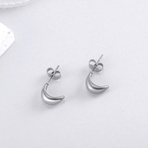 Stainless Steel Stud Earrings, 304 Stainless Steel, plated, for woman, more colors for choice, Sold By Pair