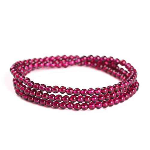 Природный камень браслет, Круглая, Связанный вручную, разные стили для выбора & Женский, фиолетовый, длина:Приблизительно 6.5-8 дюймовый, продается PC