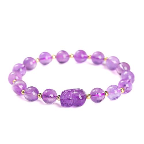 Gemstone Bracelet, Fabulous Wild Beast, handmade, different materials for choice & for woman, beads length 8mm, Length:Approx 7-8 Inch, Sold By PC