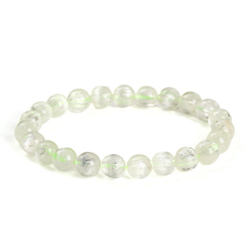 Spodumenite Bracelet, Round, handmade, Unisex & different size for choice, more colors for choice, Length:Approx 7-9 Inch, Sold By PC