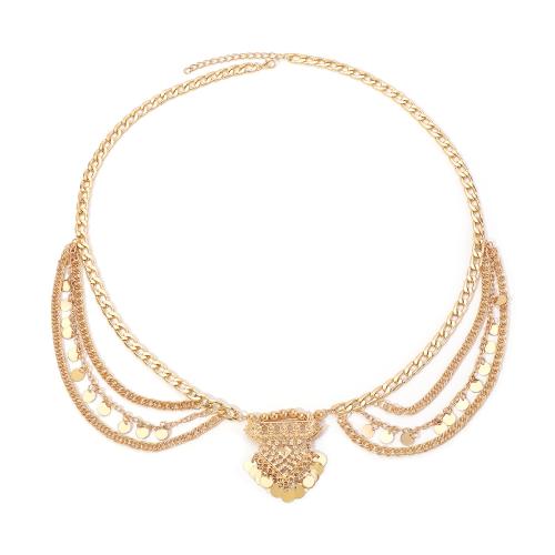 Tělo řetěz šperky, Železo, módní šperky & vícevrstvá & pro ženy, více barev na výběr, Délka Cca 78-85 cm, Prodáno By PC