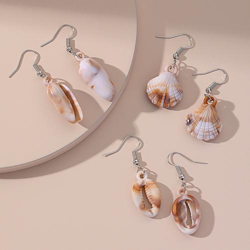 Acrylic Jewelry Earring three pieces & fashion jewelry & for woman Sold By Set