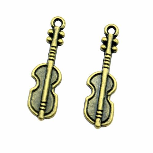 Musical Instrument Shaped Tibetan Style Pendants, Biwa, antique bronze color plated, vintage & fashion jewelry & DIY, 25x7mm, Sold By PC