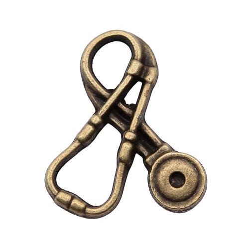 Zinc Alloy Pendants Stethoscope antique bronze color plated vintage & fashion jewelry & DIY Sold By PC