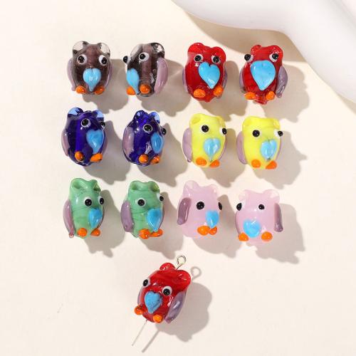 Lampwork Beads, fashion jewelry & DIY, more colors for choice, 18x15mm, Sold By PC