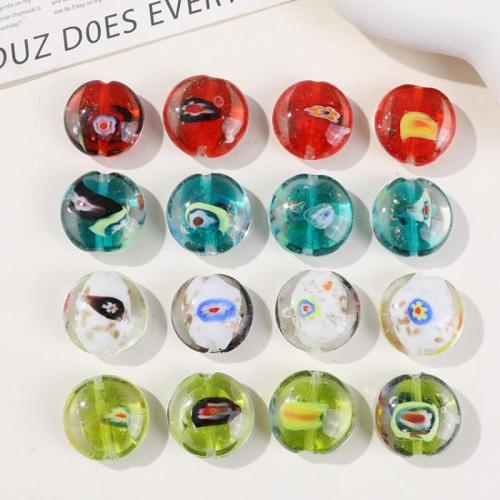 Lampwork Beads Flat Round fashion jewelry & DIY 19mm Sold By PC