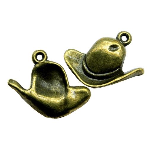 Zinc Alloy Hat Pendants plated vintage & fashion jewelry & DIY Sold By PC