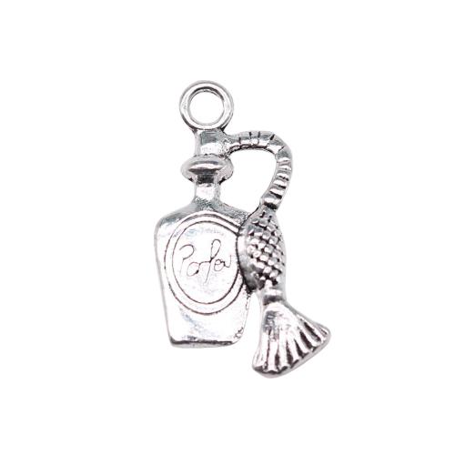 Tibetan Style Pendants, Perfume Bottle, antique silver color plated, vintage & fashion jewelry & DIY, 20x10mm, Sold By PC