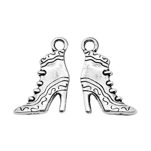 Tibetan Style Shoes Pendants, antique silver color plated, vintage & fashion jewelry & DIY, 23x15mm, Sold By PC