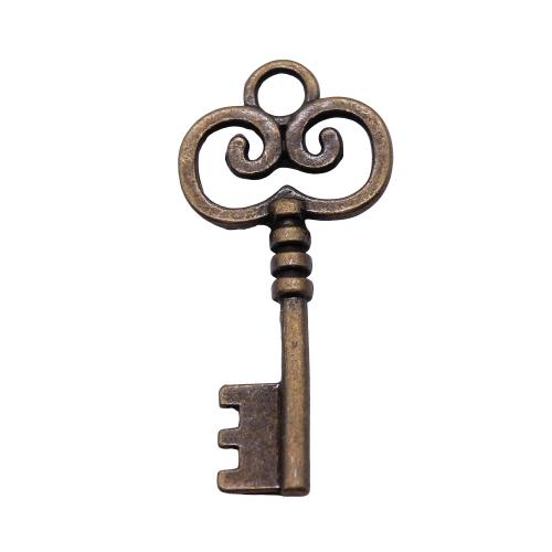 Zinc Alloy Key Pendants plated vintage & fashion jewelry & DIY Sold By PC