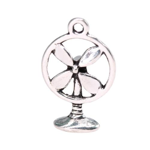 Zinc Alloy Pendants Fan antique silver color plated vintage & fashion jewelry & DIY & hollow Sold By PC