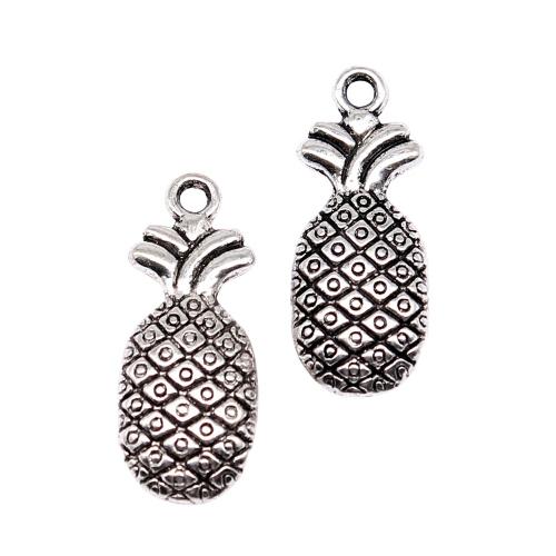 Tibetan Style Fruit Shape Pendants, Pineapple, antique silver color plated, vintage & fashion jewelry & DIY, 25x10mm, Sold By PC