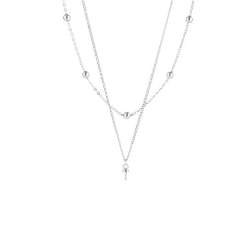 925 пробы аксессуары ожерелья, с 5cm наполнитель цепи, DIY, Много цветов для выбора, длина:Приблизительно 40 см, продается PC