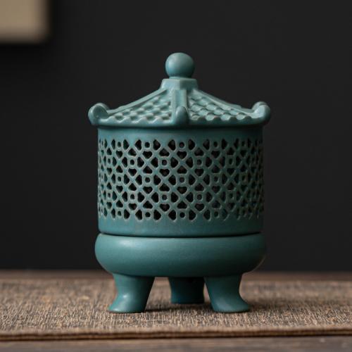 porcelaine Brûleur d’encens, fait à la main, pour la maison et le bureau & durable, plus de couleurs à choisir, 100x123mm, Vendu par PC