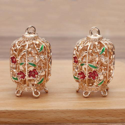 Tibetan Style Enamel Pendants, plated, DIY, more colors for choice, nickel, lead & cadmium free, 25x40mm, 100PCs/Bag, Sold By Bag