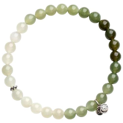 Hetian Jade Bracelet with Zinc Alloy Unisex Length Approx 6-8 Inch Sold By PC