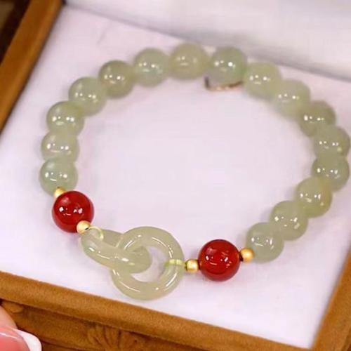 Glass Bracelet, with Tibetan Style, different styles for choice & for woman, Length:Approx 6-7 Inch, Sold By PC