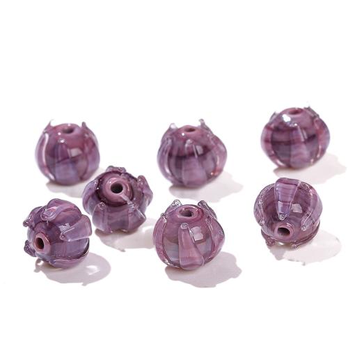 Perles murano faites à la main , chalumeau, Lotus, poli, DIY, plus de couleurs à choisir, 11mm, Vendu par PC