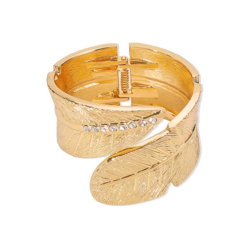 Bijoux de bracelet en alliage de zinc, bijoux de mode & pour femme & avec strass, plus de couleurs à choisir, Diamètre intérieur:Environ 55mm, Vendu par PC