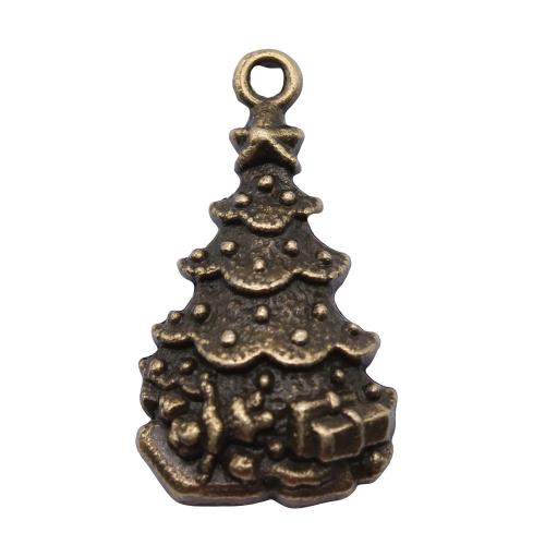 Zinc Alloy Christmas Pendants Christmas Tree plated vintage & fashion jewelry & DIY Sold By PC