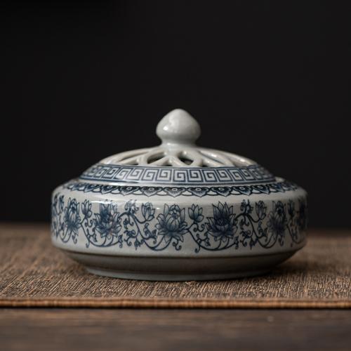 Porcelain Incense Burner, handmade, for home and office & durable, 115x75mm, Sold By PC