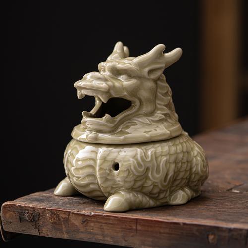 Porcelain Incense Burner, handmade, for home and office & durable, 110x98x115mm, Sold By PC