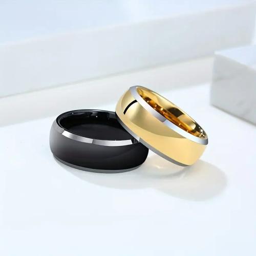 خاتم إصبع الفولاذ المقاوم للصدأ, 304 الفولاذ المقاوم للصدأ, مجوهرات الموضة & للجنسين & حجم مختلفة للاختيار, المزيد من الألوان للاختيار, تباع بواسطة PC