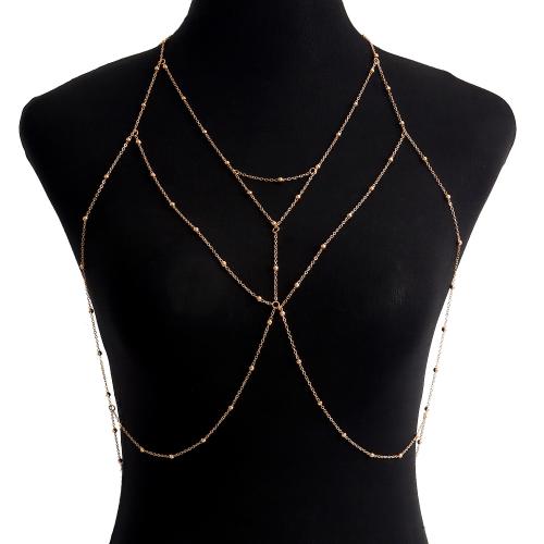 Body Chain Jewelry Zinc Alloy plated multilayer & for woman nickel lead & cadmium free Sold By PC