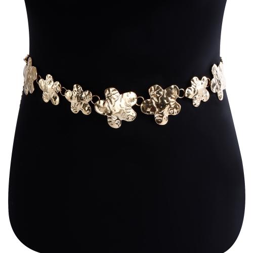 Body Chain Jewelry Zinc Alloy Flower gold color plated for woman nickel lead & cadmium free Sold By PC