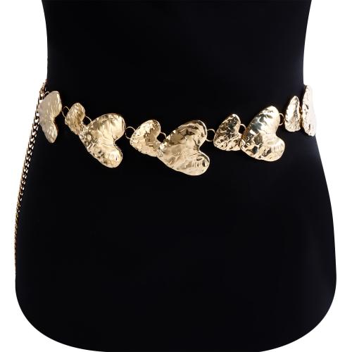Body Chain Smycken, Zink Alloy, Hjärta, guldfärg pläterade, för kvinna, nickel, bly och kadmium gratis, Säljs av PC