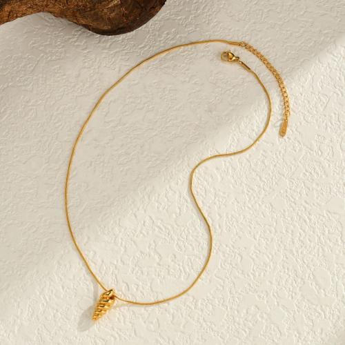 Edelstahl Schmuck Halskette, 304 Edelstahl, mit Verlängerungskettchen von 5cm, plattiert, Modeschmuck, goldfarben, Länge:40 cm, verkauft von Paar