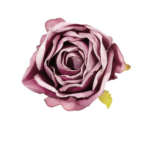 Alligator Hair Clip Cloth with Zinc Alloy Rose handmade for woman Sold By PC