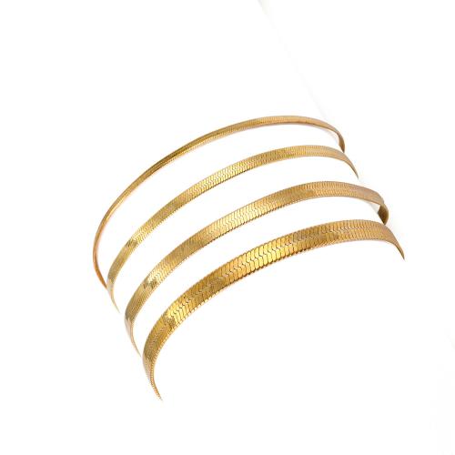 Tornozeleira de liga de zinco, 4 peças & joias de moda & para mulher, dourado, vendido por Defina