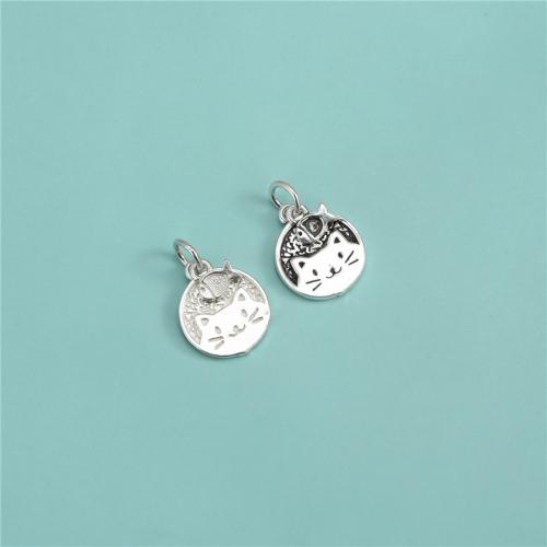 925 Sterling Silver Pendant, DIY, more colors for choice, 12.70mm, Sold By PC