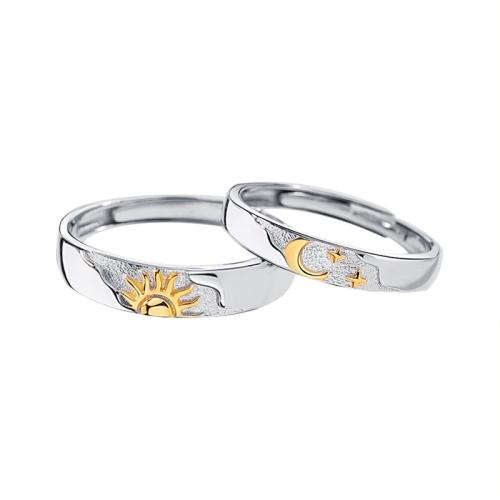 Sterling Silver Jewelry Finger Ring, 925 argento sterlina, unisex & stili diversi per la scelta, color platino, Venduto da PC