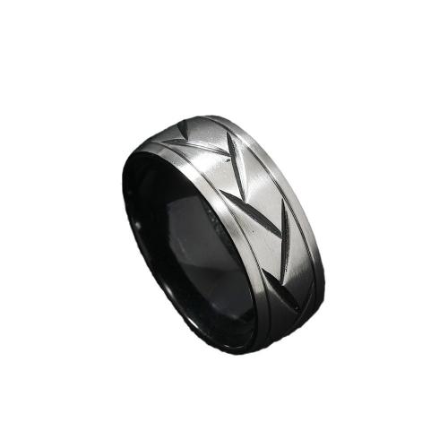 Rustfrit stål fingre Ringe, 304 rustfrit stål, forgyldt, forskellig størrelse for valg & for kvinde, flere farver til valg, Solgt af PC