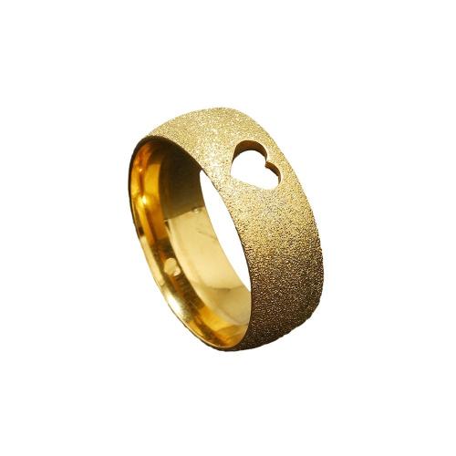Rustfrit stål fingre Ringe, 304 rustfrit stål, forgyldt, forskellig størrelse for valg & forskellige stilarter for valg & for kvinde, flere farver til valg, Solgt af PC