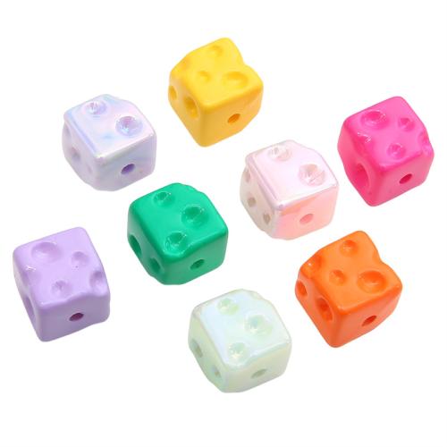 Plated Acrylic Beads colorful plated DIY Sold By Bag
