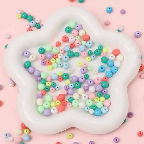 Acryl Schmuck Perlen, DIY & verschiedene Größen vorhanden, farbenfroh, Bohrung:ca. 1mm, verkauft von Tasche